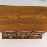 Small workshop furniture with drawers style watchmaker's or apothecary's layette, restyled indus