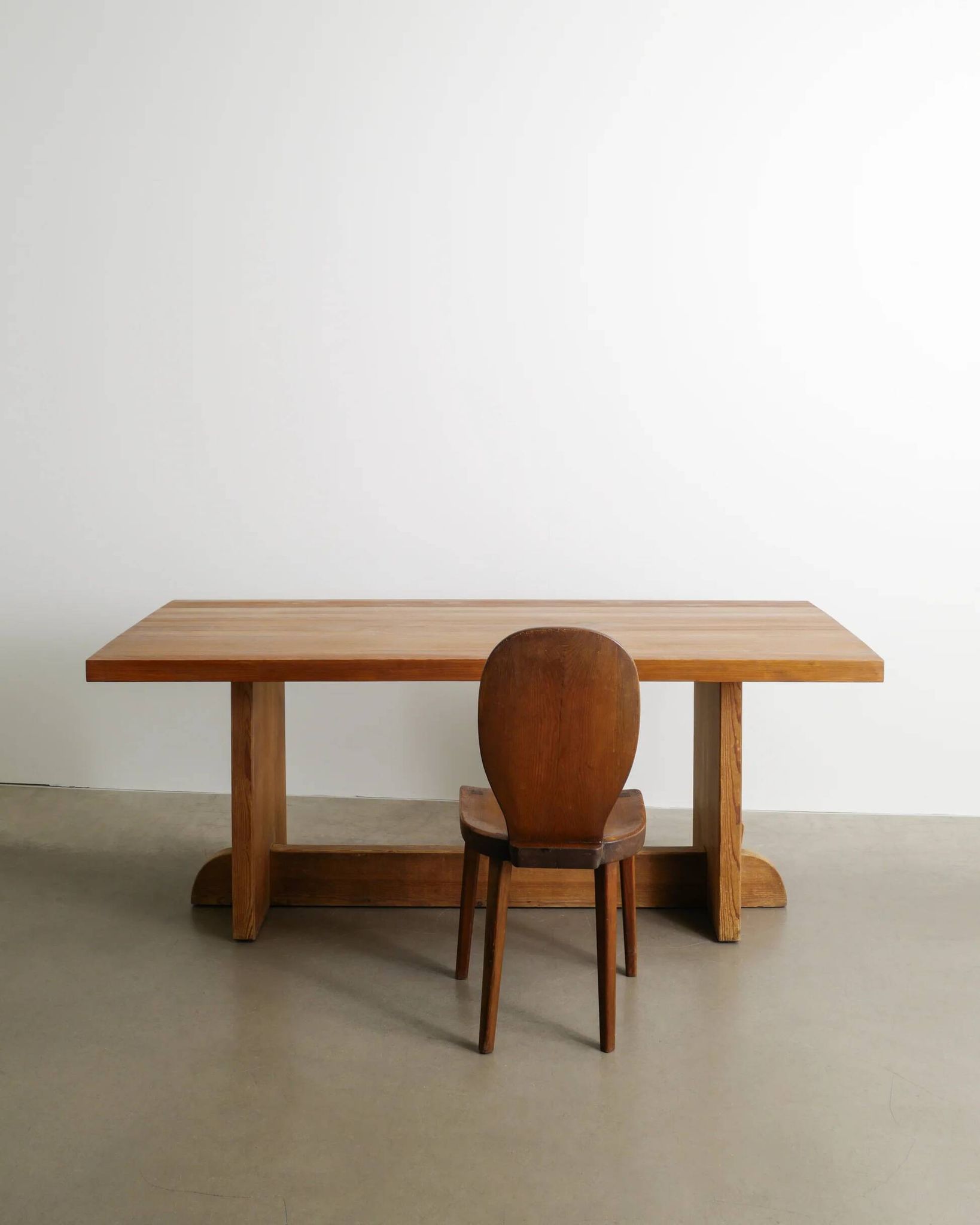 Vintage Swedish Modern Wooden "Skedblad" Pine Chair by Carl Malmsten, 1930s
