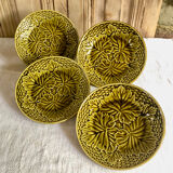 4 plates barbotine Gien