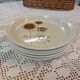 5 old Sarreguemines dessert plates