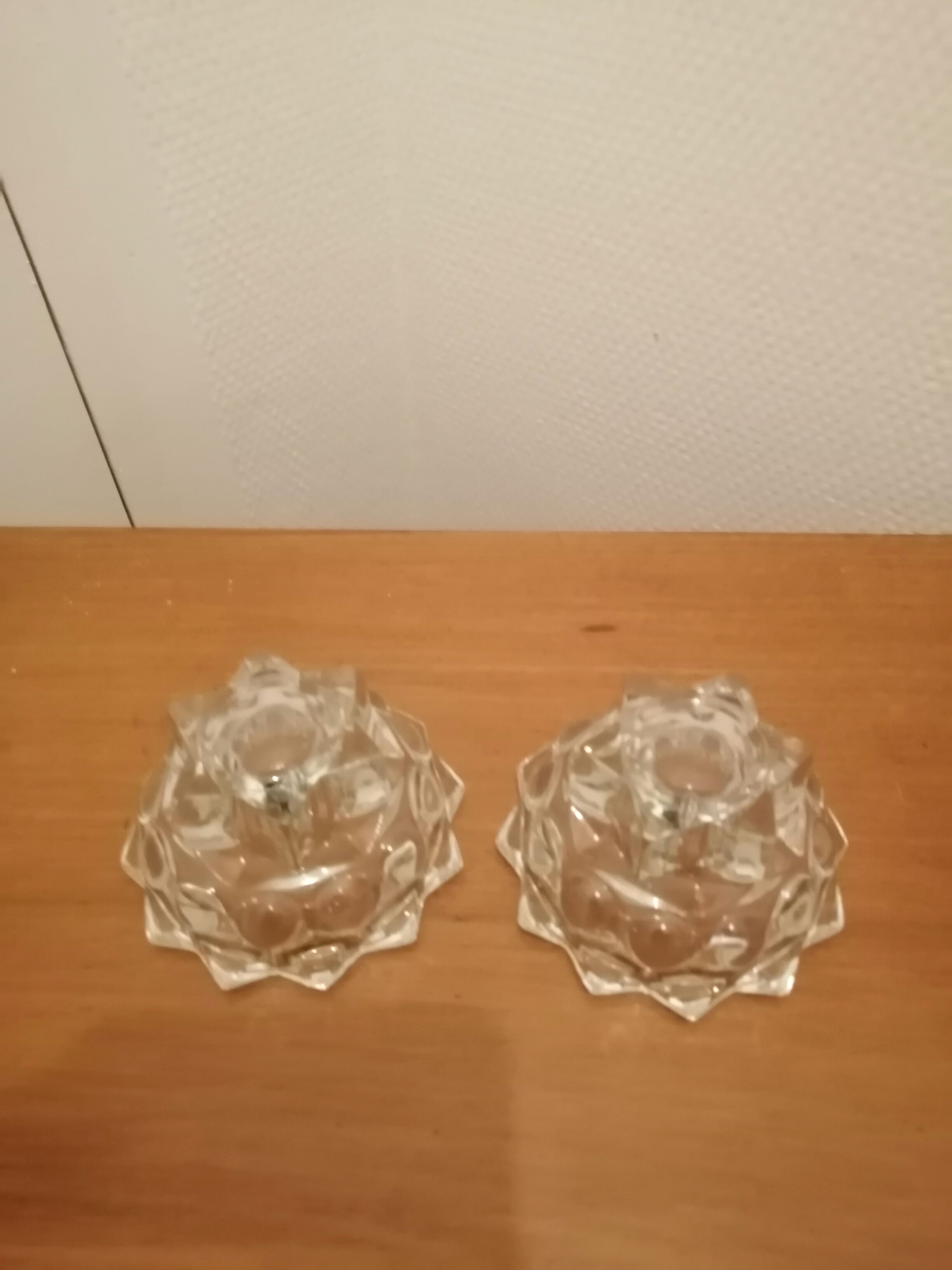 Vintage glass candle holder