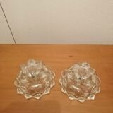 Vintage glass candle holder