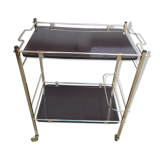 Brass rolling dessert table
