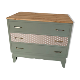 Chest of drawers 3 green water drawers