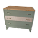 Chest of drawers 3 green water drawers