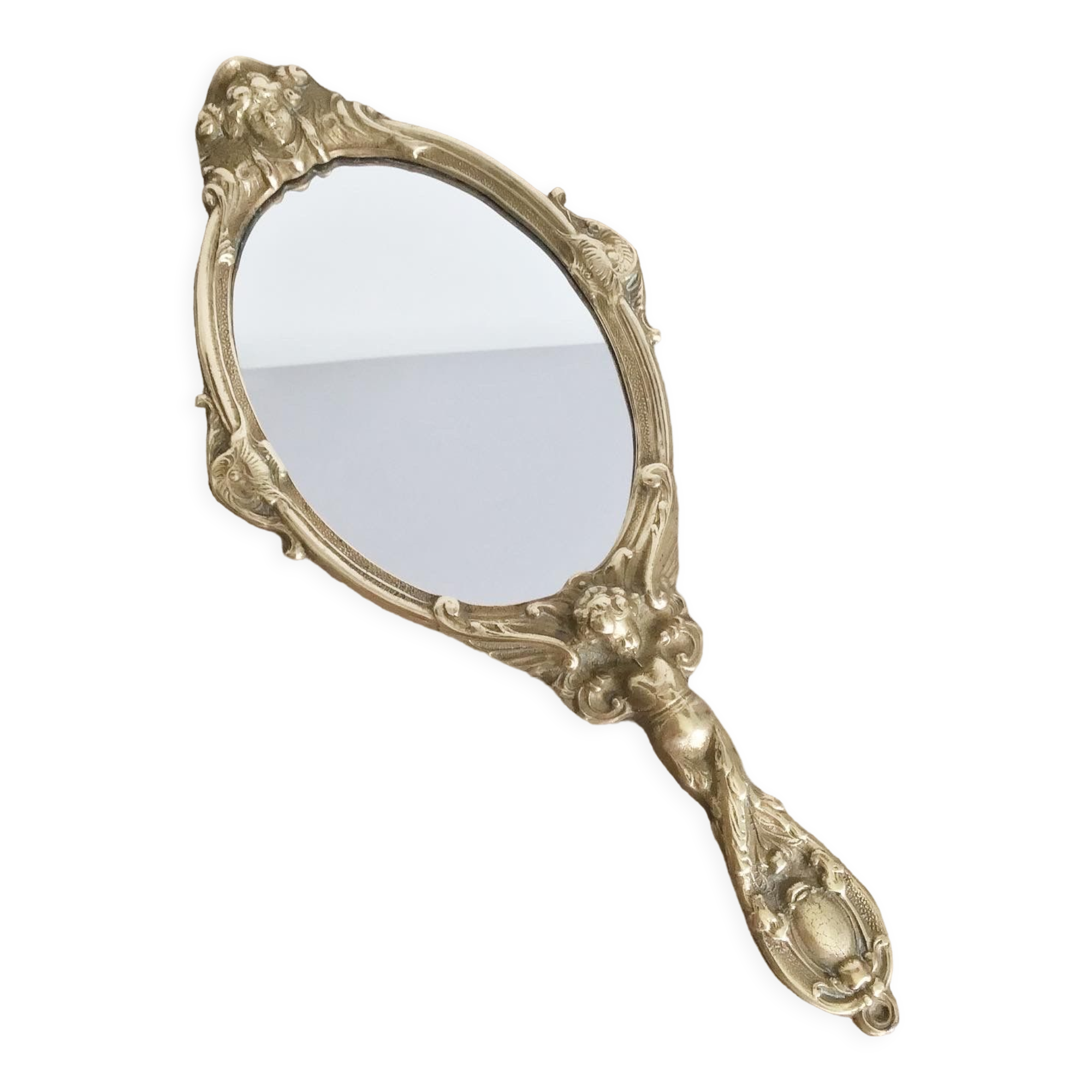 Vintage brass mirror to install