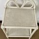 Vintage rattan side table / bedside table