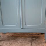 Blue grey parisian wardrobe