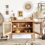 Console vitrée art déco