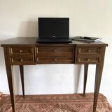 Dressing table, Louis XVI style mahogany side desk