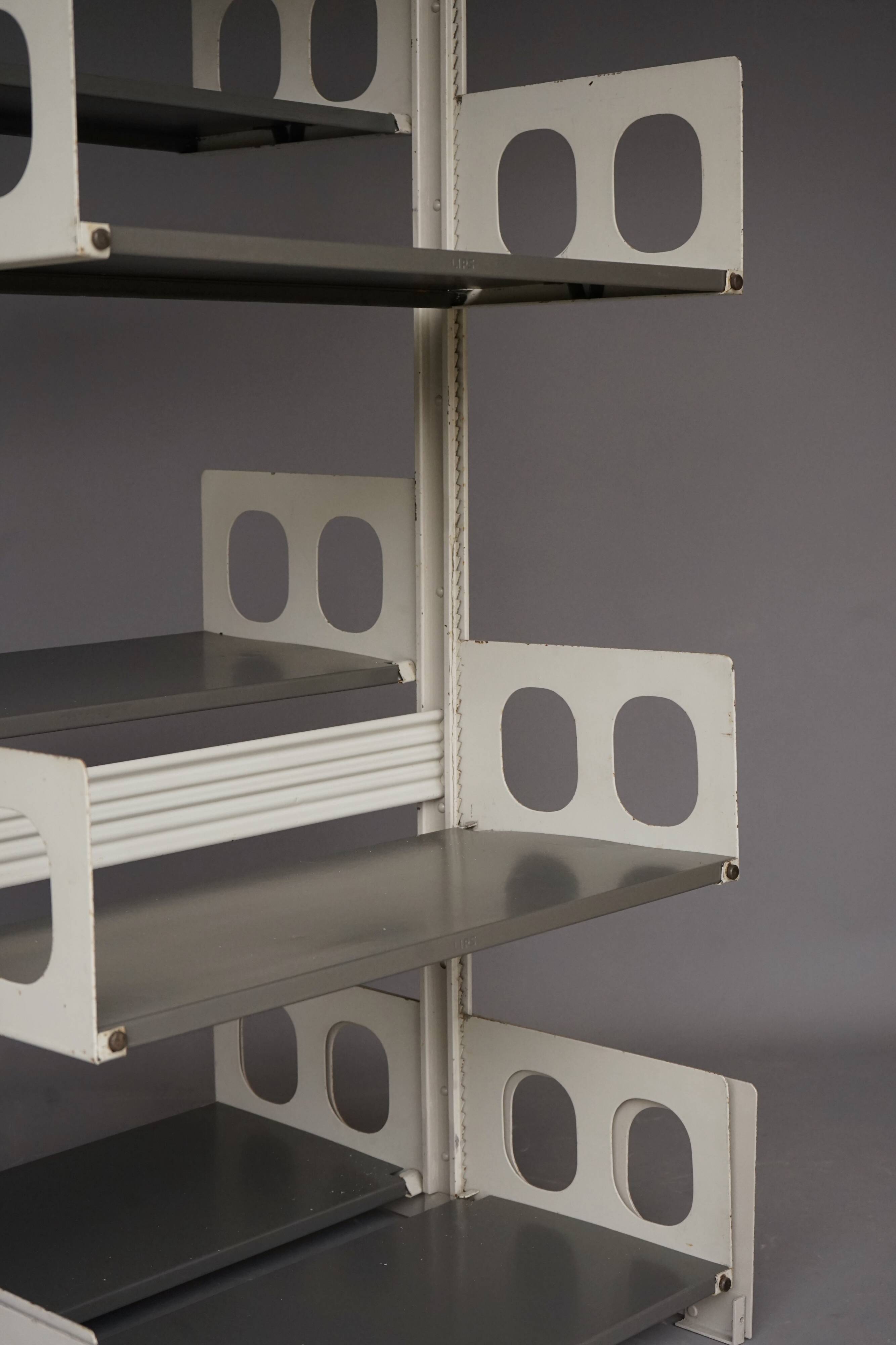 'Triennal' Industrial Shelving Unit from Lips Vago. 1950s