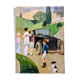 Tableau huile sur toile scène de famille