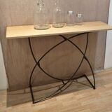Console  metal et bois
