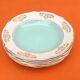 1950s 6 hollow plates Earthenware with gilding Diameter: 240mm