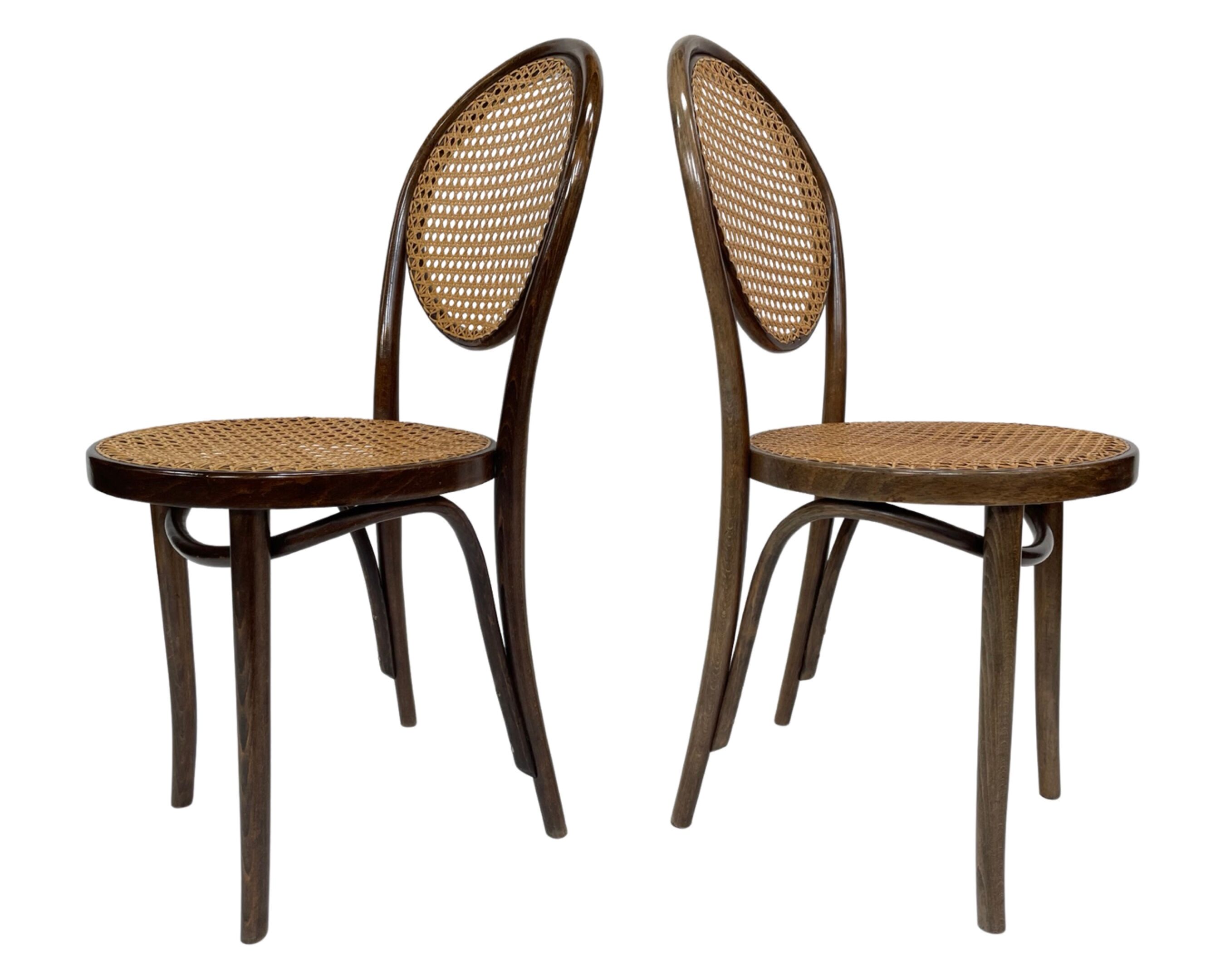 Ensemble vintage de quatre chaises Michael Thonet ZPM Radomsko Design