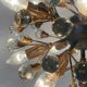 Atomic chandelier by Vereinigte Werkstätten München, 1950s, Germany