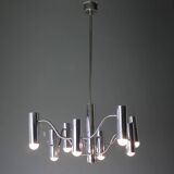 Chandelier in chrome by the Maison Sciolari