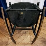 Black rocking chair/rocking seat Stol Kamnik Yugoslavia. 1960s
