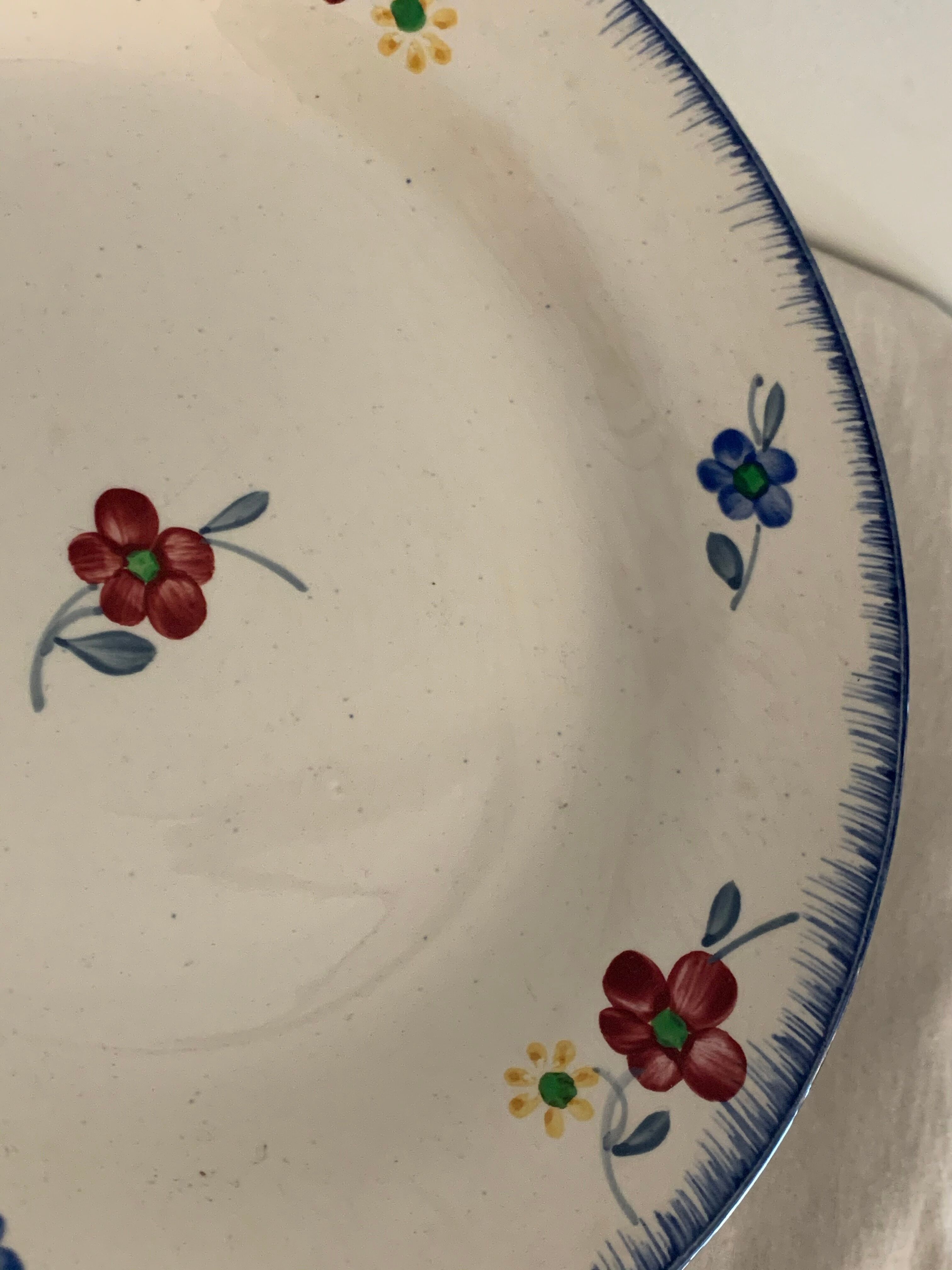 12 flat plates model Mary-Lou Digoin Sarreguemines