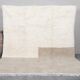 Handmade natural wool rug size 250x250 cm