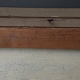 Oil on canvas of Breton farms by Pasquier, early 20th century