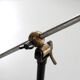 Metal and brass floor lamp, France - 1950s