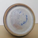 Pitcher glazed stoneware blue and white