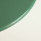 Postmodern cast iron flower base adjustable round side tables, blue and green, 1980s.