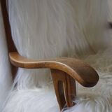 Henning Kjærnulf, armchair reupholstered in long-haired Icelandic sheepskin, 1950