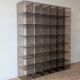 Set of 42 modular plexiglass lockers, Italy, 1970s