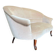 Canapé vintage beige deux places / fauteuil / banc