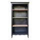 Black and wood bookcase