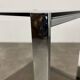 Chrome metal and smoked glass side table, 70s, side table