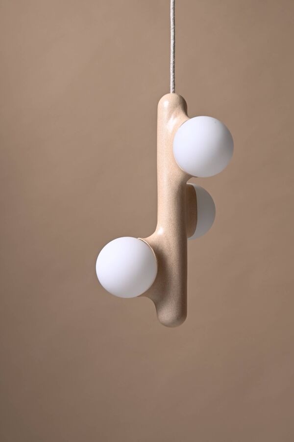 Prickly pear suspension - émail lin