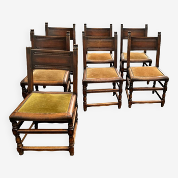 Set of 7 spanish renaissance chair