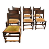 Set of 7 spanish renaissance chair