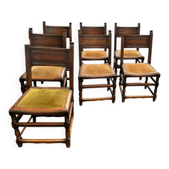 Set of 7 spanish renaissance chair