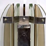 Set of Four Labeled Thick Glass Sconces by Veca, Italy, 1960s