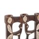 Moroccan candle holder decorated with stone birds, 1970s