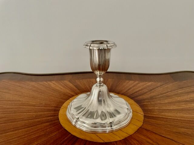 Silver metal wmf candle holder, 1900/1920