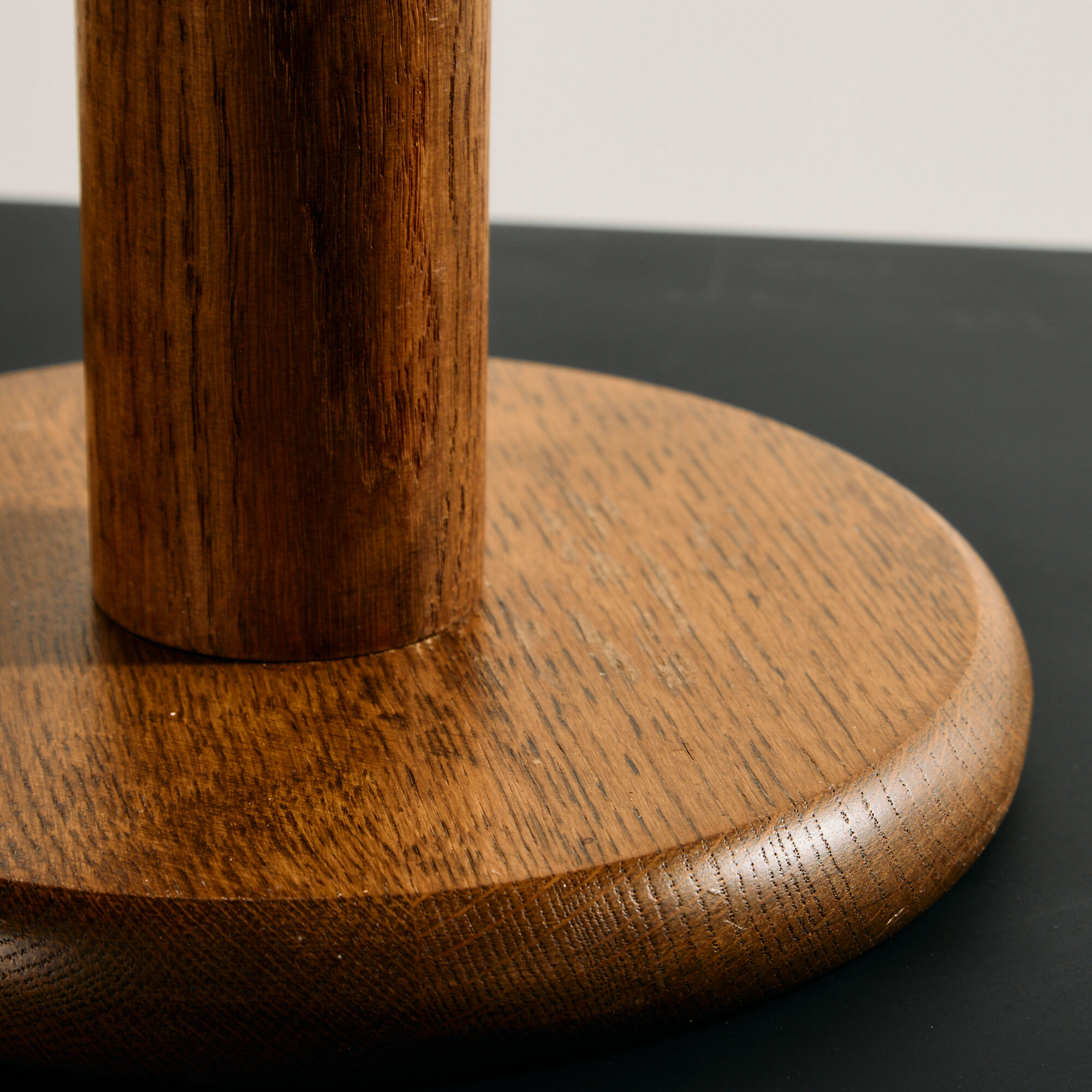 Oak table lamp by Temde Leuchten
