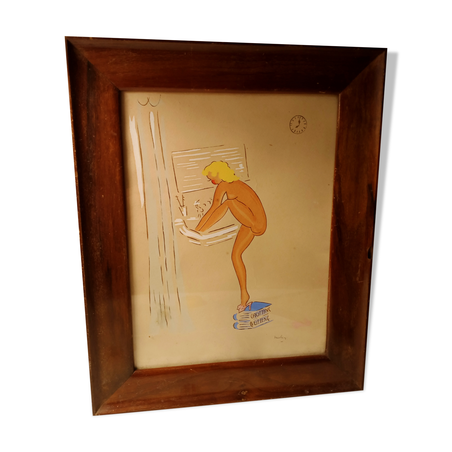 Vintage framed piece