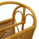 Vintage Boho Bamboo Rattan Magazine Rack 80s