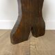 Bench in dark varnished wood