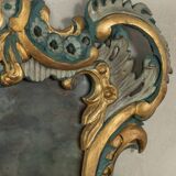 Miroir baroque, fabriqué à la main, années 1960