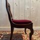 Set of 6 Restoration period chairs in mahogany and threads