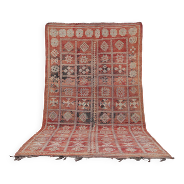Tapis marocain berbère vintage en laine fait main