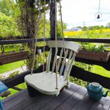 Wooden chair swing for hanging