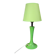 Green apple metal bedside lamp, in the style of Laurel.