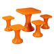 Set of 1970s side tables in plastic material